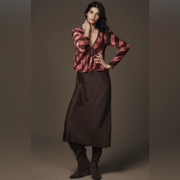 ✨ Anthropologie Velvet Babydoll Top Sz XL - Picture 3 of 6